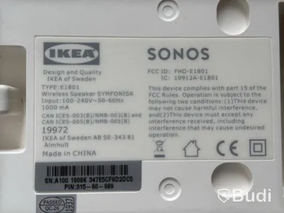 Högtalare Sonos E1801