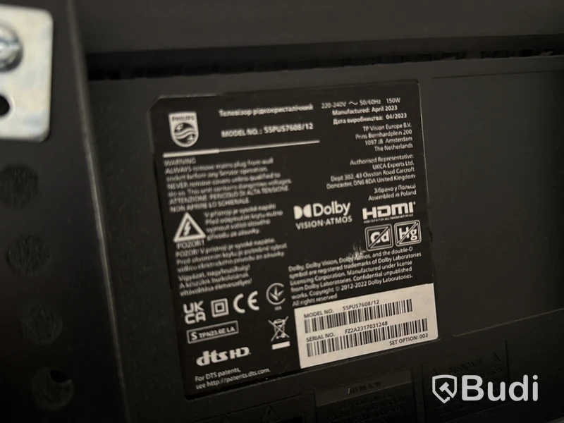 TV Philips 55" 4K LED Smart