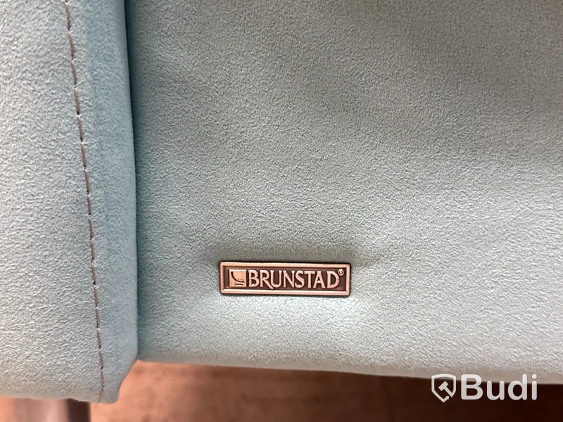 Designsoffa 3-sits, Brunstad (ljusblå)