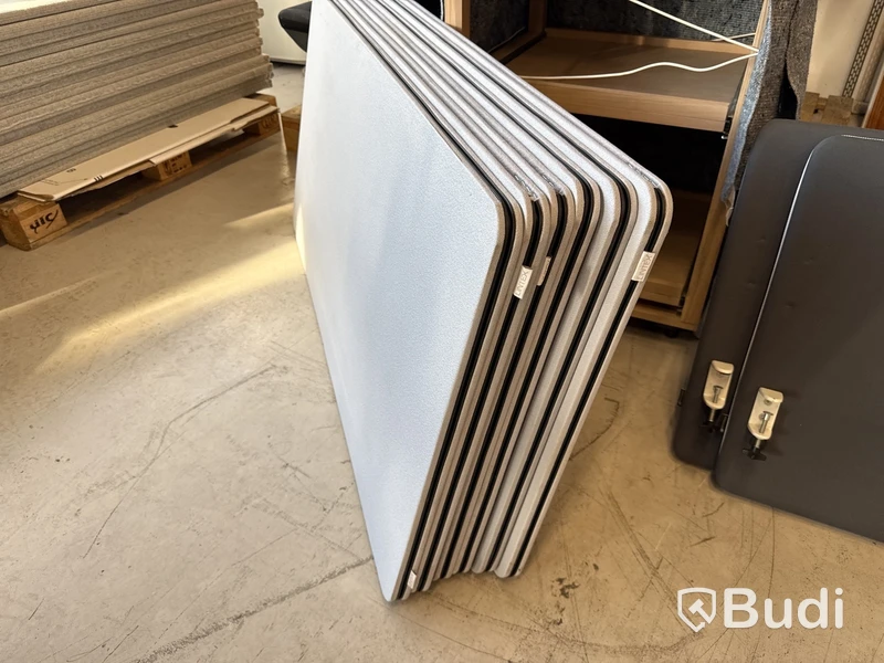 6 st bordsskärmar, 140x67 cm, fästen saknas