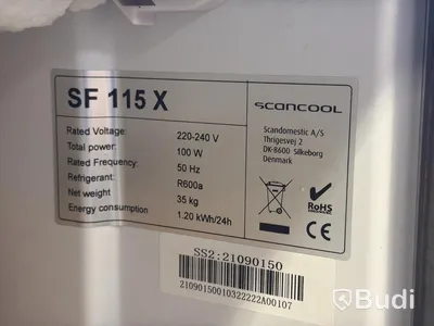 Frysskåp, Scancool SF 115 X