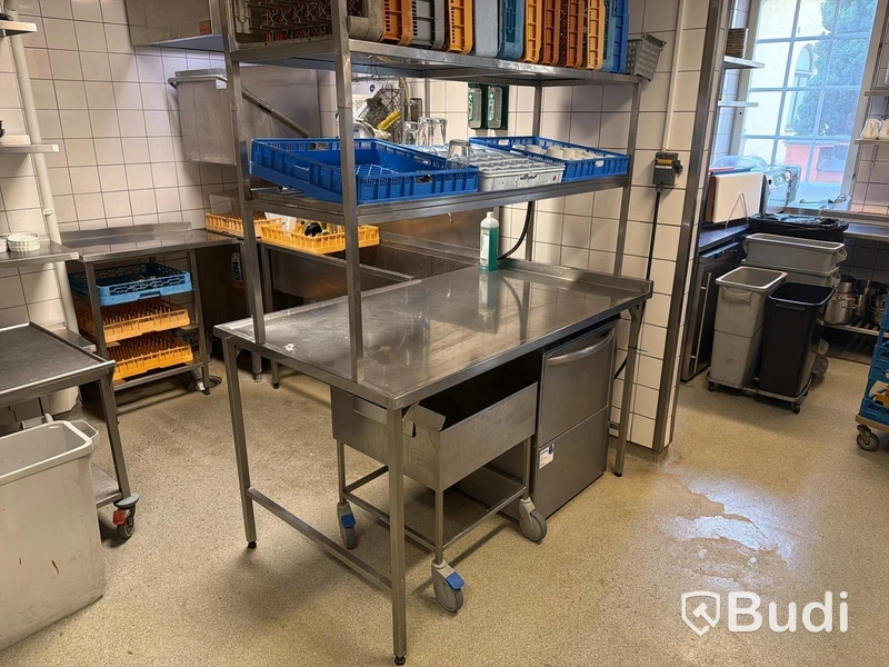 Diskbänk med avrinning