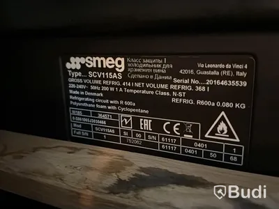 2 st vinkylar, SMEG SCV115A, höjd 185 cm