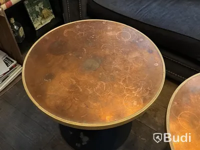 4 st loungebord, ∅ 60 cm, höjd 52 cm