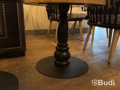 4 st loungebord, ∅ 60 cm, höjd 52 cm
