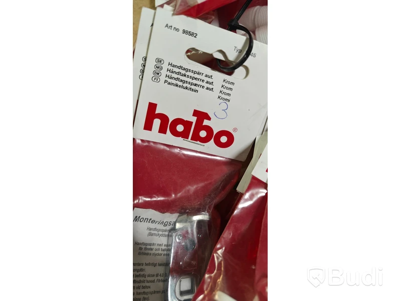 Parti, fönsterbeslag, Habo, ASSA