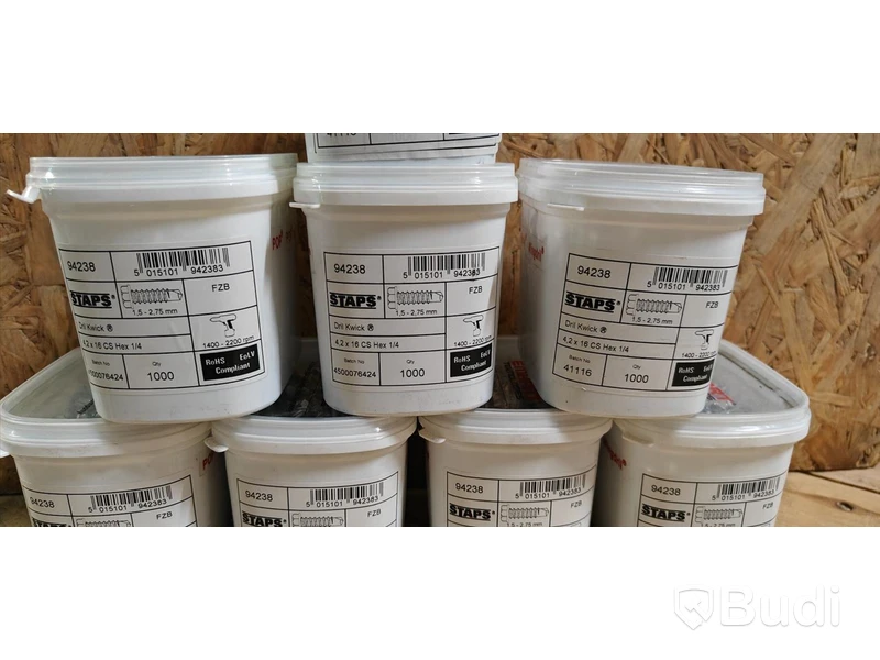 8 st förp, borrskruv, Staps, 4,2x16mm, 1000-pack
