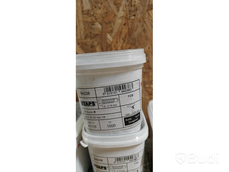 8 st förp, borrskruv, Staps, 4,2x16mm, 1000-pack