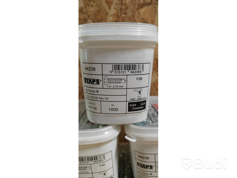 6 st förp, borrskruv, Staps, 4,2x16mm, 1000-pack