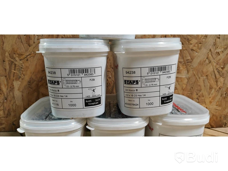 6 st förp, borrskruv, Staps, 4,2x16mm, 1000-pack