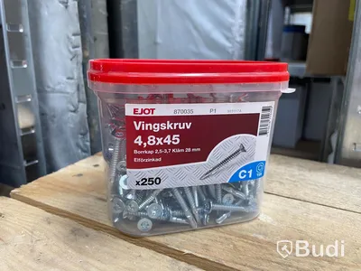 10 st förp,  plåtskruv, Staps, Ejot, blandade