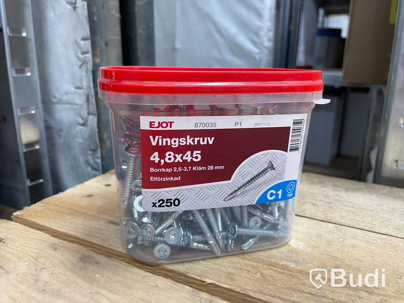 10 st förp,  plåtskruv, Staps, Ejot, blandade