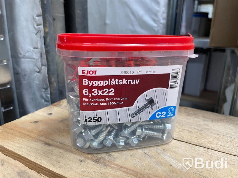 10 st förp,  plåtskruv, Staps, Ejot, blandade