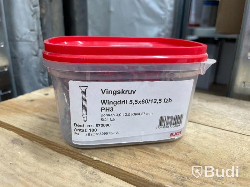 10 st förp,  plåtskruv, Staps, Ejot, blandade