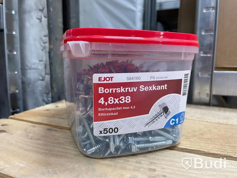 10 st förp,  plåtskruv, Staps, Ejot, blandade