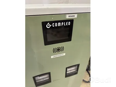 Wallbox Compleo Advanced Compact WM HC2, including distribution box with RCD and fuses.
