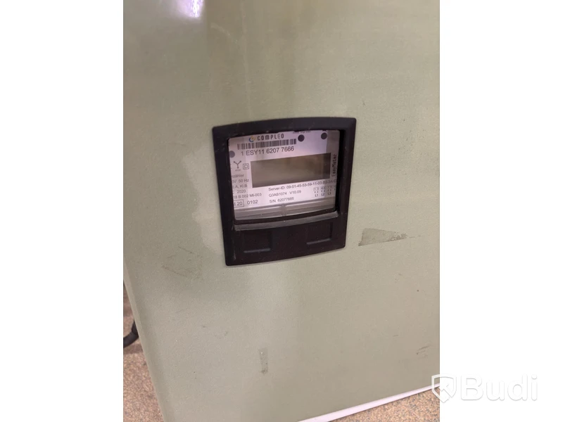 Wallbox Compleo Advanced Compact WM HC2, including distribution box with RCD and fuses.