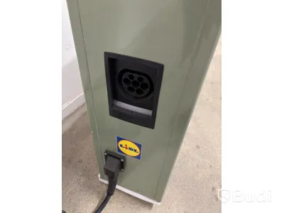 Wallbox Compleo Advanced Compact WM HC2, including distribution box with RCD and fuses.