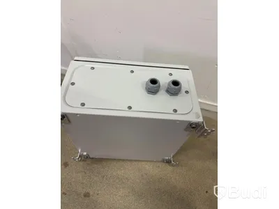 Wallbox Compleo Advanced Compact WM HC2, including distribution box with RCD and fuses.