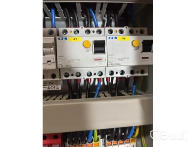 Wallbox Compleo Advanced Compact WM HC2, including distribution box with RCD and fuses.