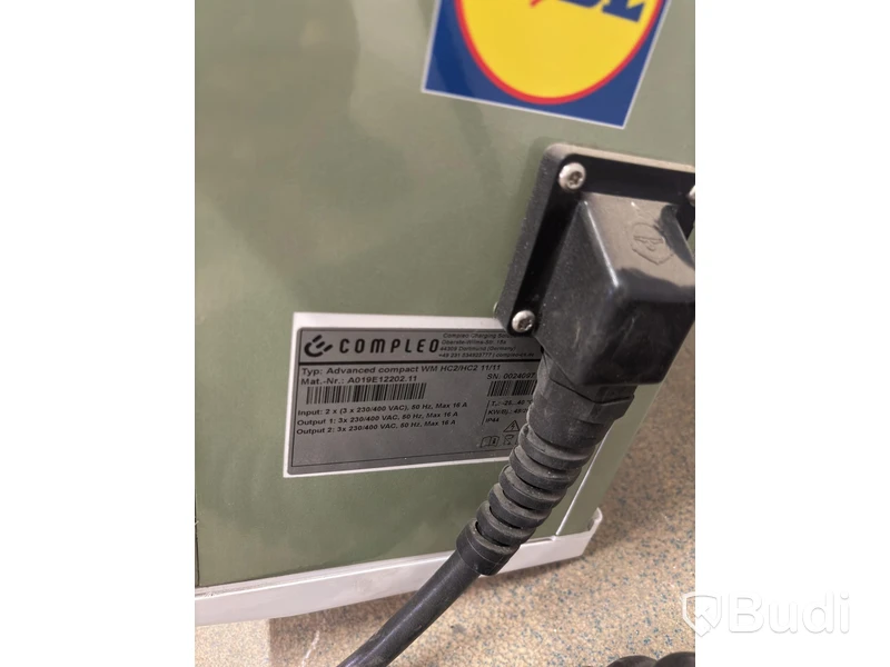 Compleo Advanced Compact WM HC2 wallbox, including distribution box with RCD and fuses.