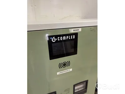 Wallbox Compleo Advanced Compact WM HC2, including distribution box with RCD and fuses.