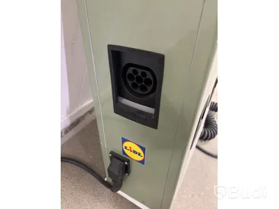 Wallbox Compleo Advanced Compact WM HC2, including distribution box with RCD and fuses.