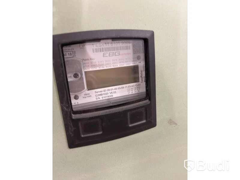 Wallbox Compleo Advanced Compact WM HC2, including distribution box with RCD and fuses.