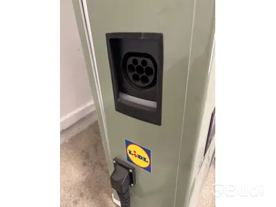 Wallbox Compleo Advanced Compact WM HC2, including distribution box with RCD and fuses.