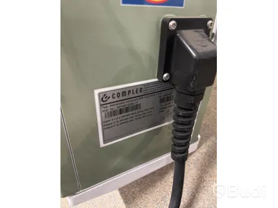 Wallbox Compleo Advanced Compact WM HC2, including distribution box with RCD and fuses.