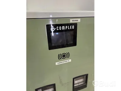 Wallbox Compleo Advanced Compact WM HC2, including distribution box with RCD and fuses.