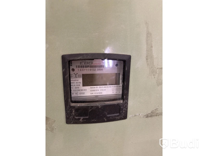 Wallbox Compleo Advanced Compact WM HC2, including distribution box with RCD and fuses.