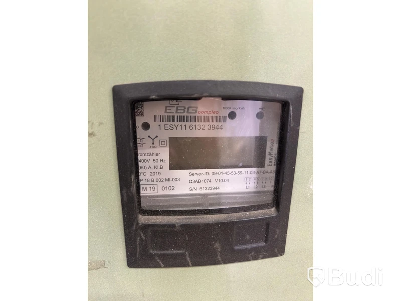 Wallbox Compleo Advanced Compact WM HC2, including distribution box with RCD and fuses.