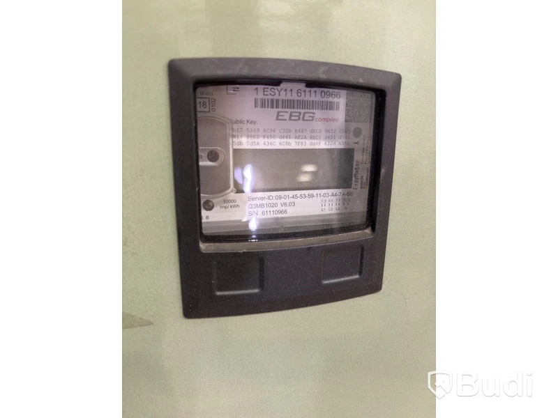 Wallbox Compleo Advanced Compact WM HC2, including distribution box with RCD and fuses.