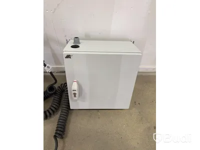Wallbox Compleo Advanced Compact WM HC2, including distribution box with RCD and fuses.