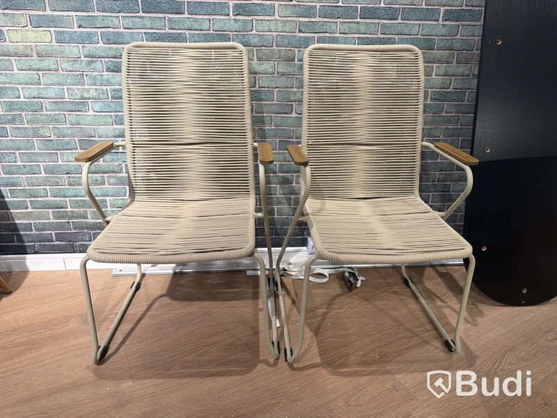 Utestolar, beige, 2 st, Venture Home