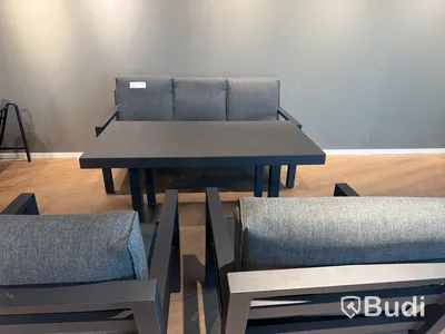 Loungeset -2 fåtöljer, 3-sits soffa och brod, Venture Home