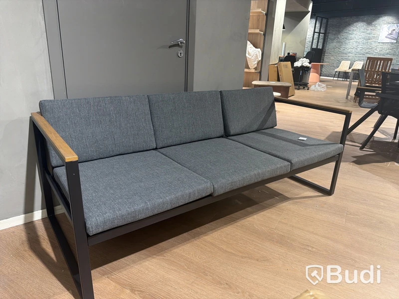 Lounge-soffa, grå/svart, Venture Home