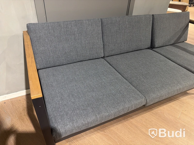 Lounge-soffa, grå/svart, Venture Home