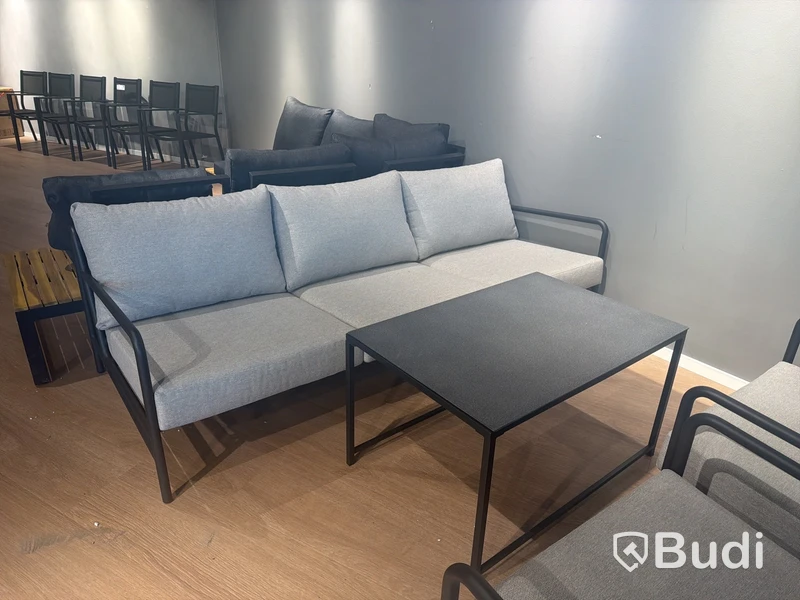Lounge-set – 3-sits soffa, 2 fåtöljer + bord, Venture Home