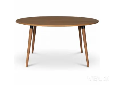 Omni matbord i oljad ek, Ø150 cm (6 st)