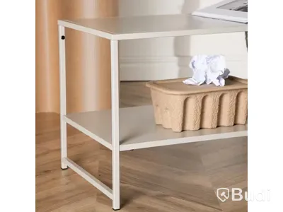 Staal end table, vit, Venture Home