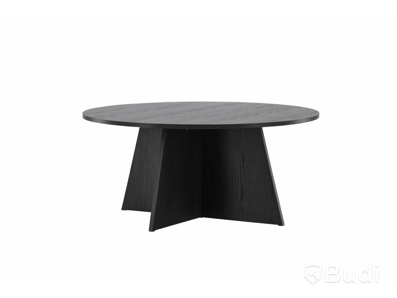 Bootcut soffbord, Ø100 cm, svart, 4 st, Venture Home
