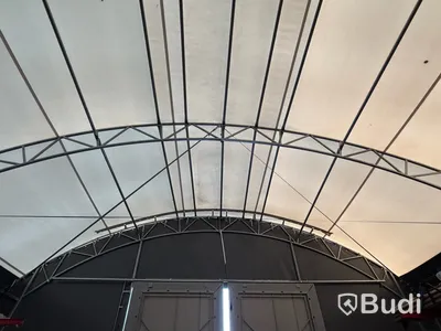 Lagertält Hallbyggarna, 10x20x4 m, grå, 2022