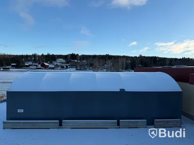 Lagertält Hallbyggarna, 10x20x4 m, grå, 2022