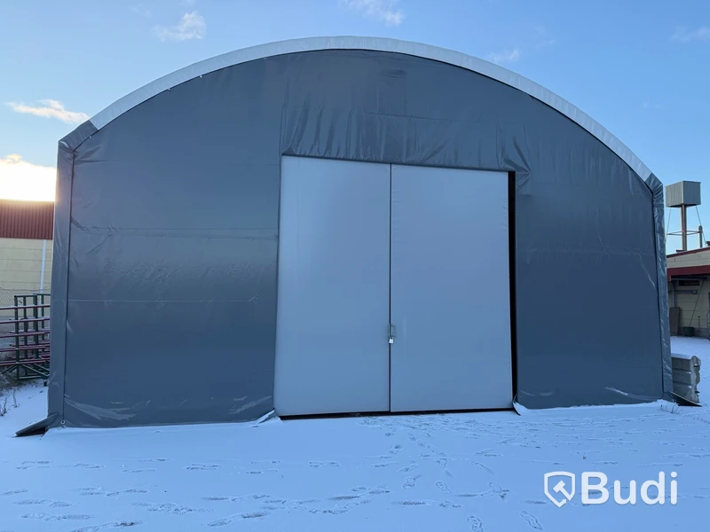 Lagertält Hallbyggarna, 10x20x4 m, grå, 2022