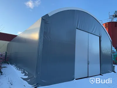 Lagertält Hallbyggarna, 10x20x4 m, grå, 2022