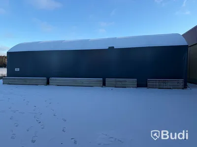 Lagertält Hallbyggarna, 10x20x4 m, grå, 2022