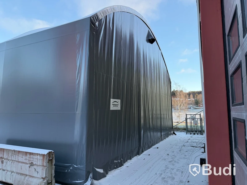 Lagertält Hallbyggarna, 10x20x4 m, grå, 2022