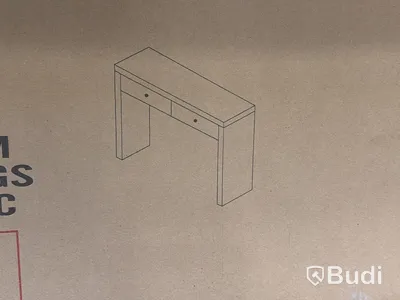 Sminkbord, blanksvart